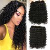 Deep Curly Hair Bundles 8a Grade Deep Wave Hair Bundle Real Human Hair Natural Black Brazilian Hair Weave Extension Fast Shippin