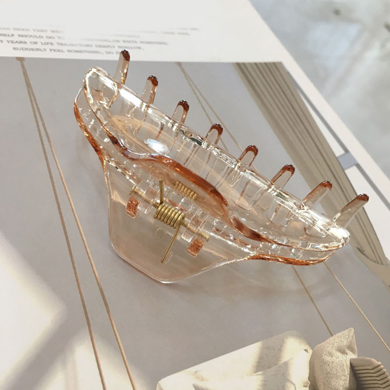 Transparent-Hair-Claws-Crab-Solid-Color-Acrylic-Barrette-Vintage-Hair-Clip-Simple-Elegant-Hair-Accessories-Ponytail-4